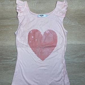 Moschino Pink Heart Top